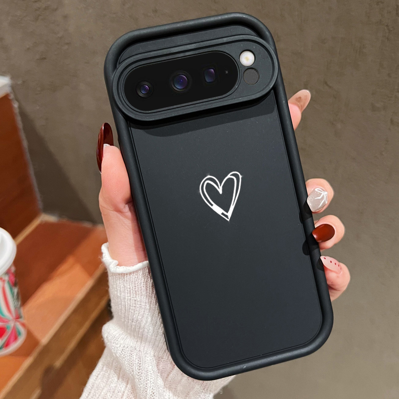 Google Pixel 8A - Funda blanda con diseño de amor