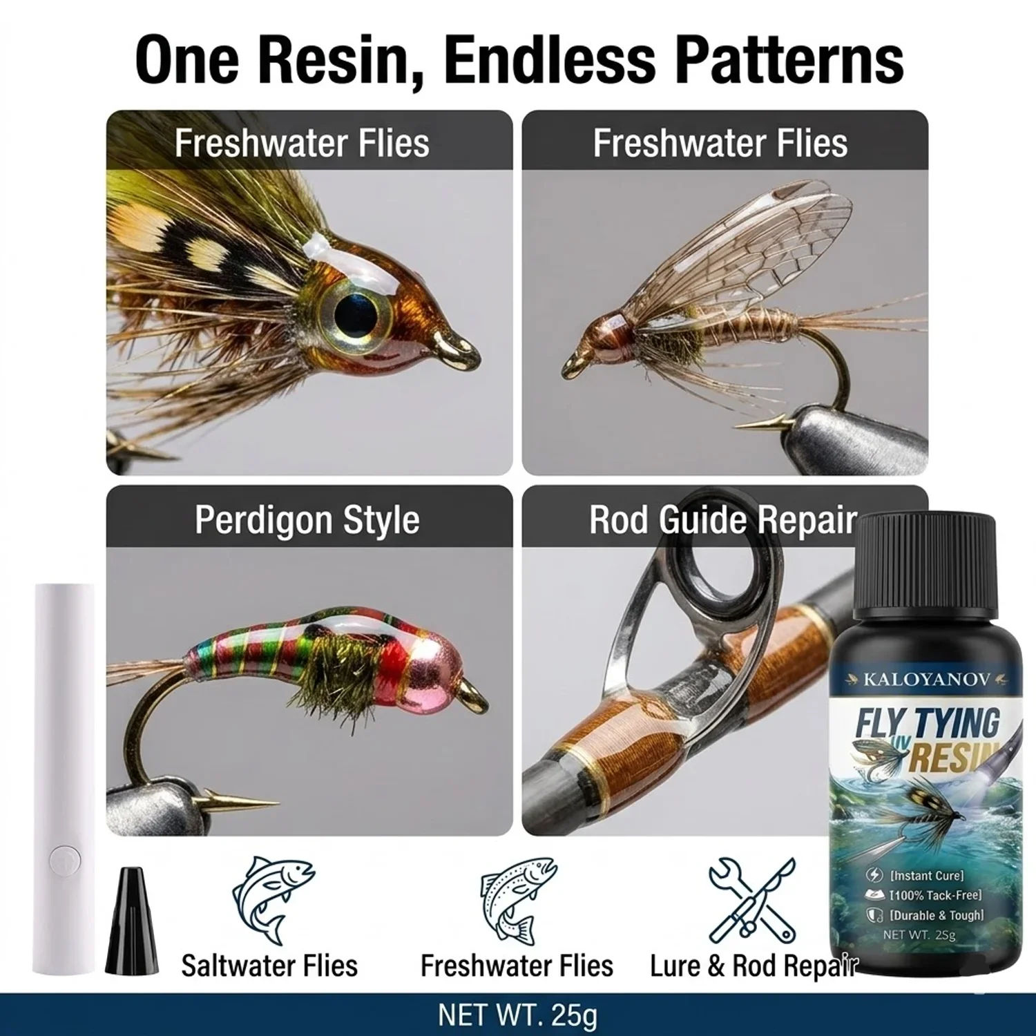 Kit profesional de resina UV p - Liquid Uv Glue Kit reseña y precio