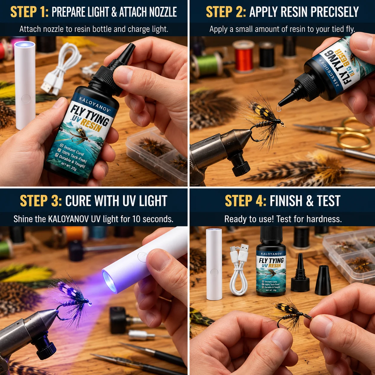 Kit profesional de resina UV p - Liquid Uv Glue Kit reseña y precio